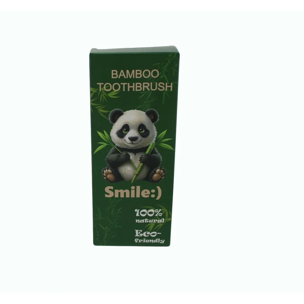 Bamboo Toothbrush Smile Eco Friendly Bamboo Toothbrush‎ 5 Count